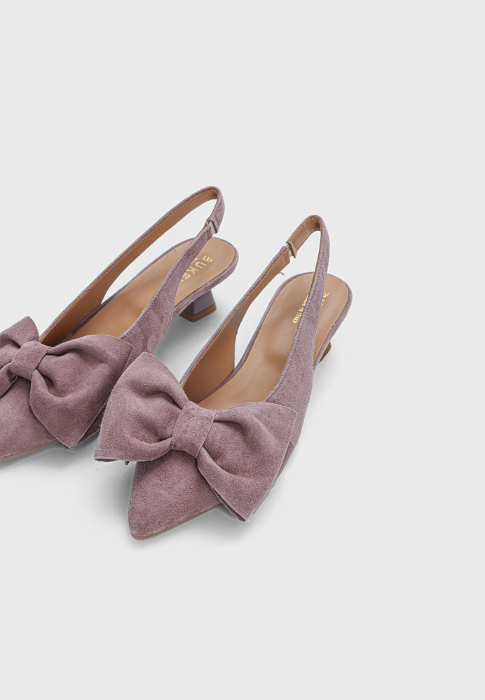 Rose slingback - Suede Rose
