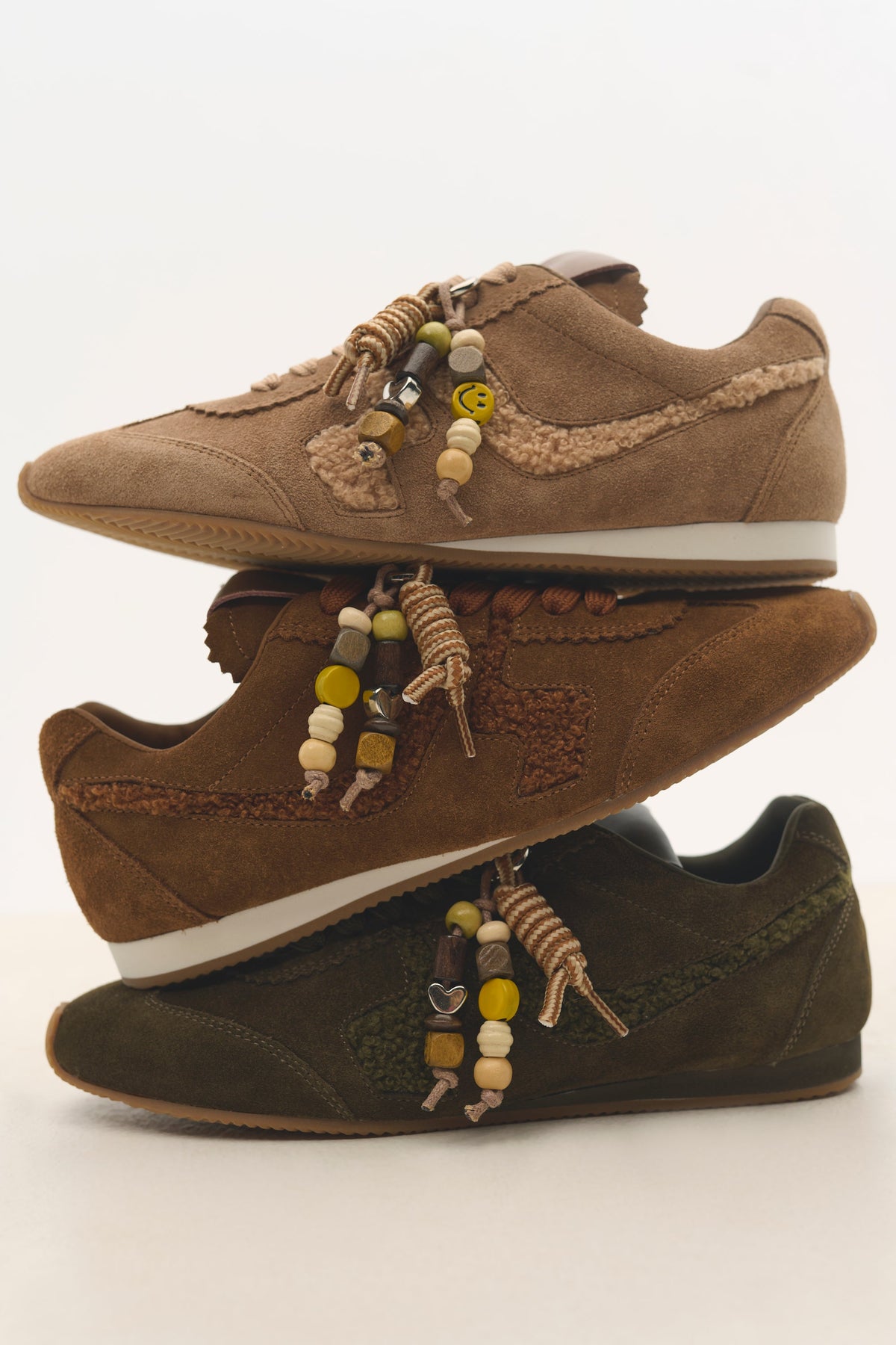 Amia sko - Suede Military