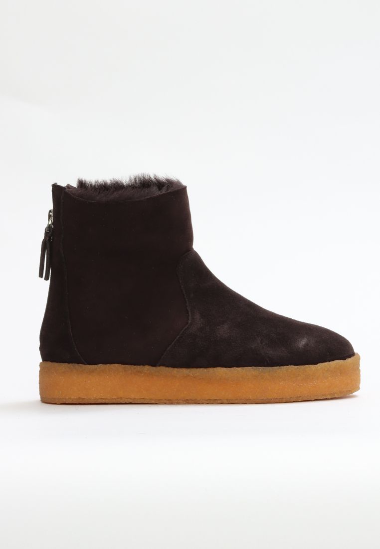 Ana støvle - Suede Espresso