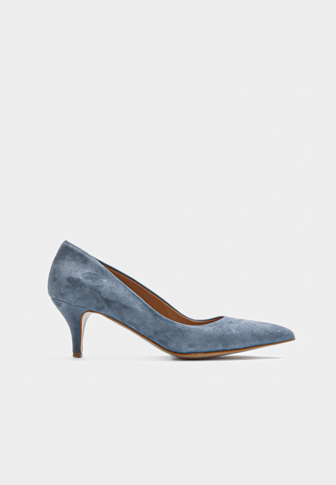 Cate pump - Suede Blue