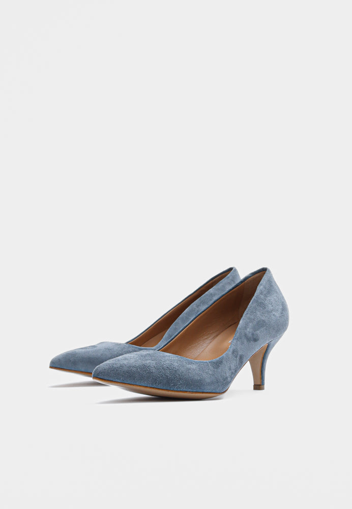 Cate pump - Suede Blue
