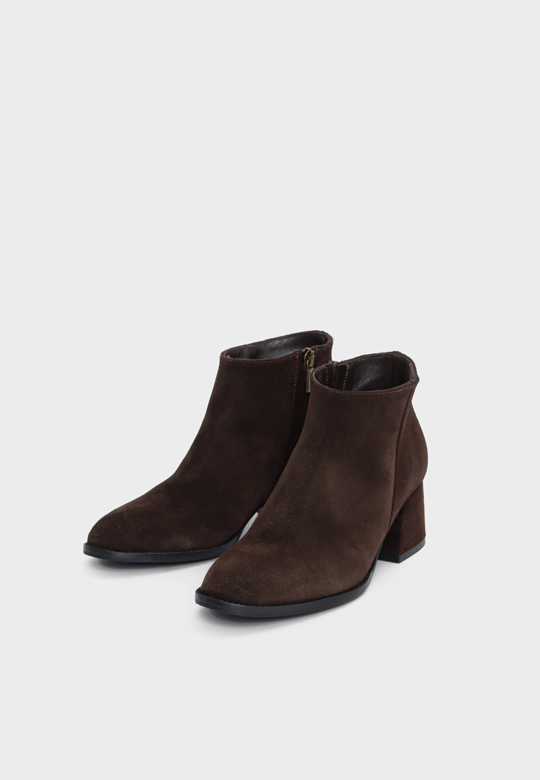 Agna støvle - Suede Dark Brown