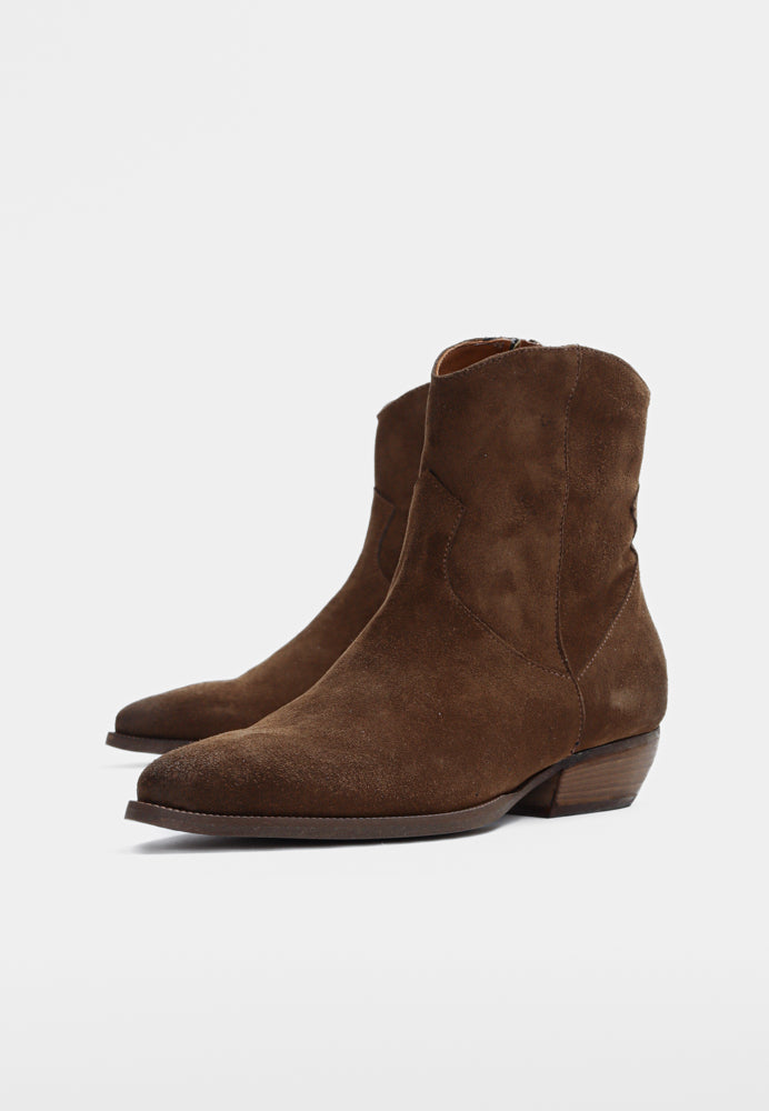 Berry støvle - Suede Wood