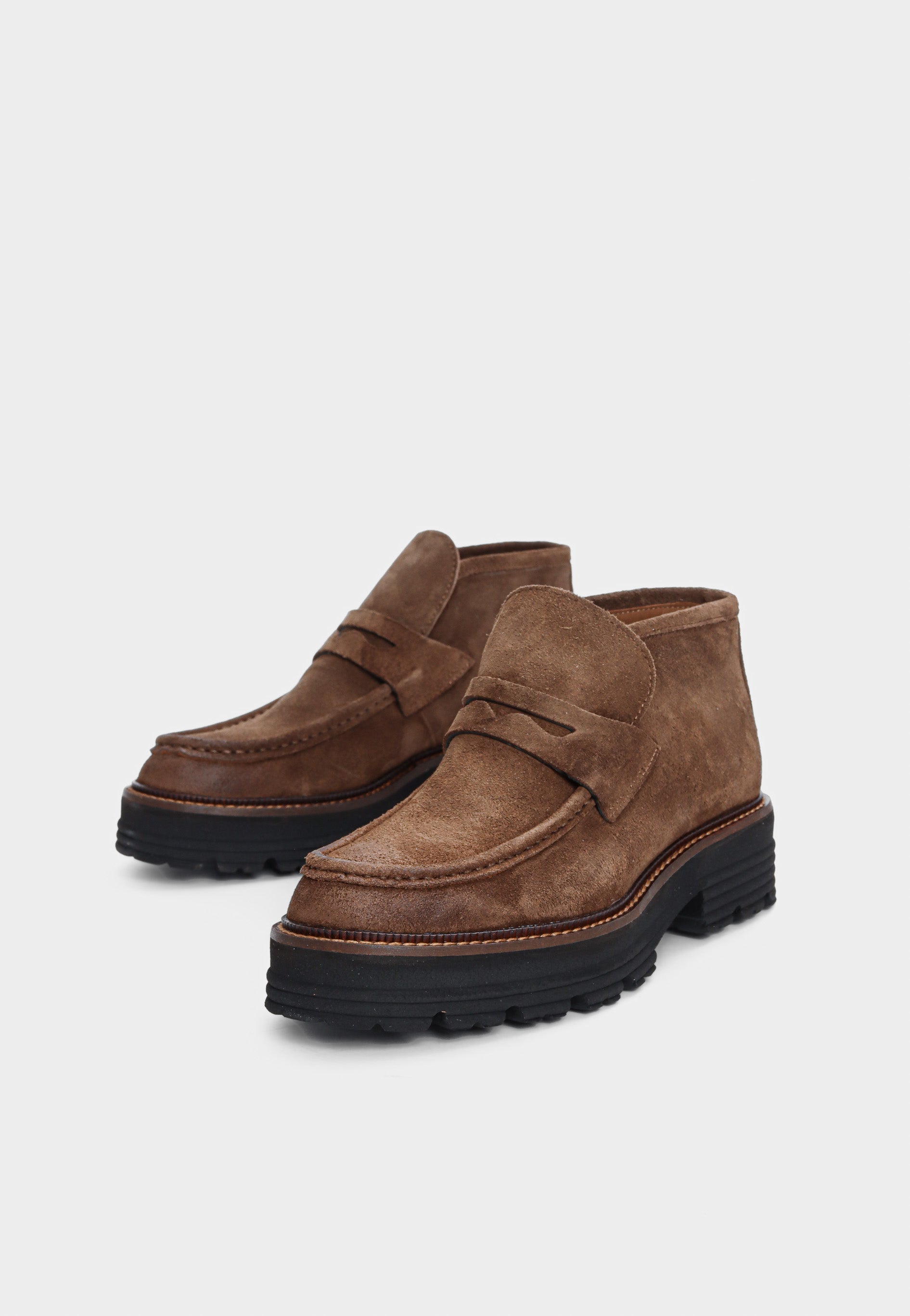 Diego sko - Suede Taupe