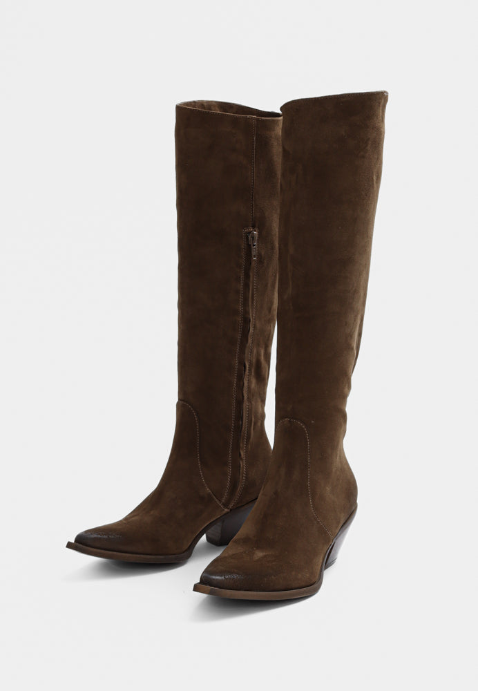 Josie støvle - Suede Wood