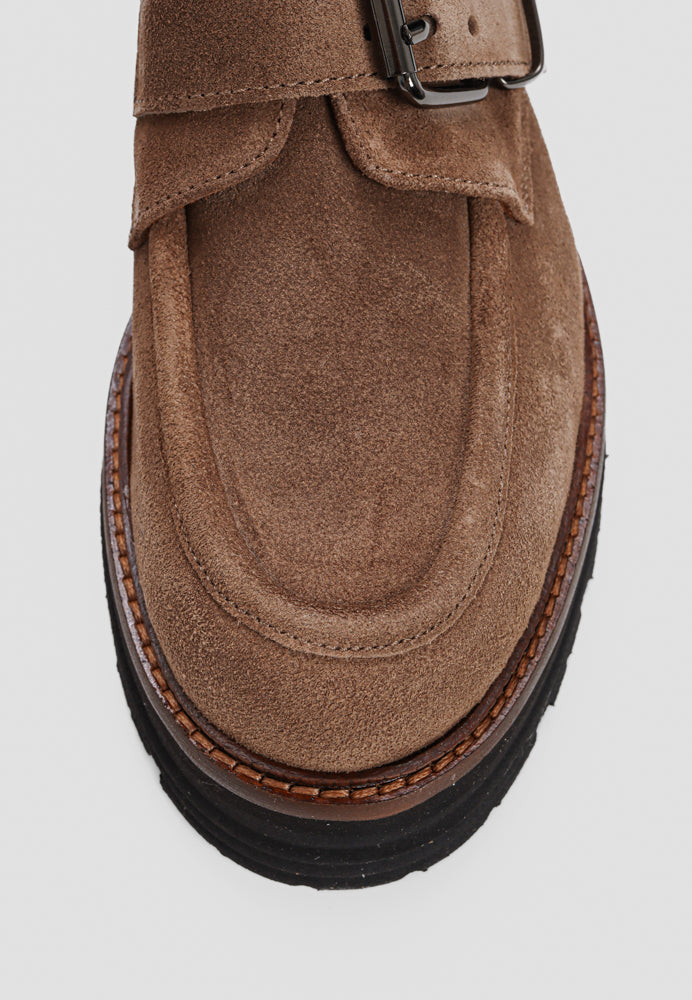 Marissa sko - Suede Taupe Brown