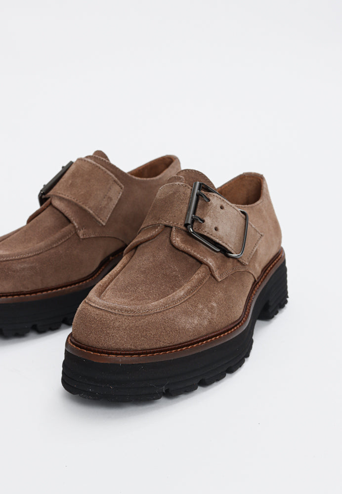 Marissa sko - Suede Taupe Brown