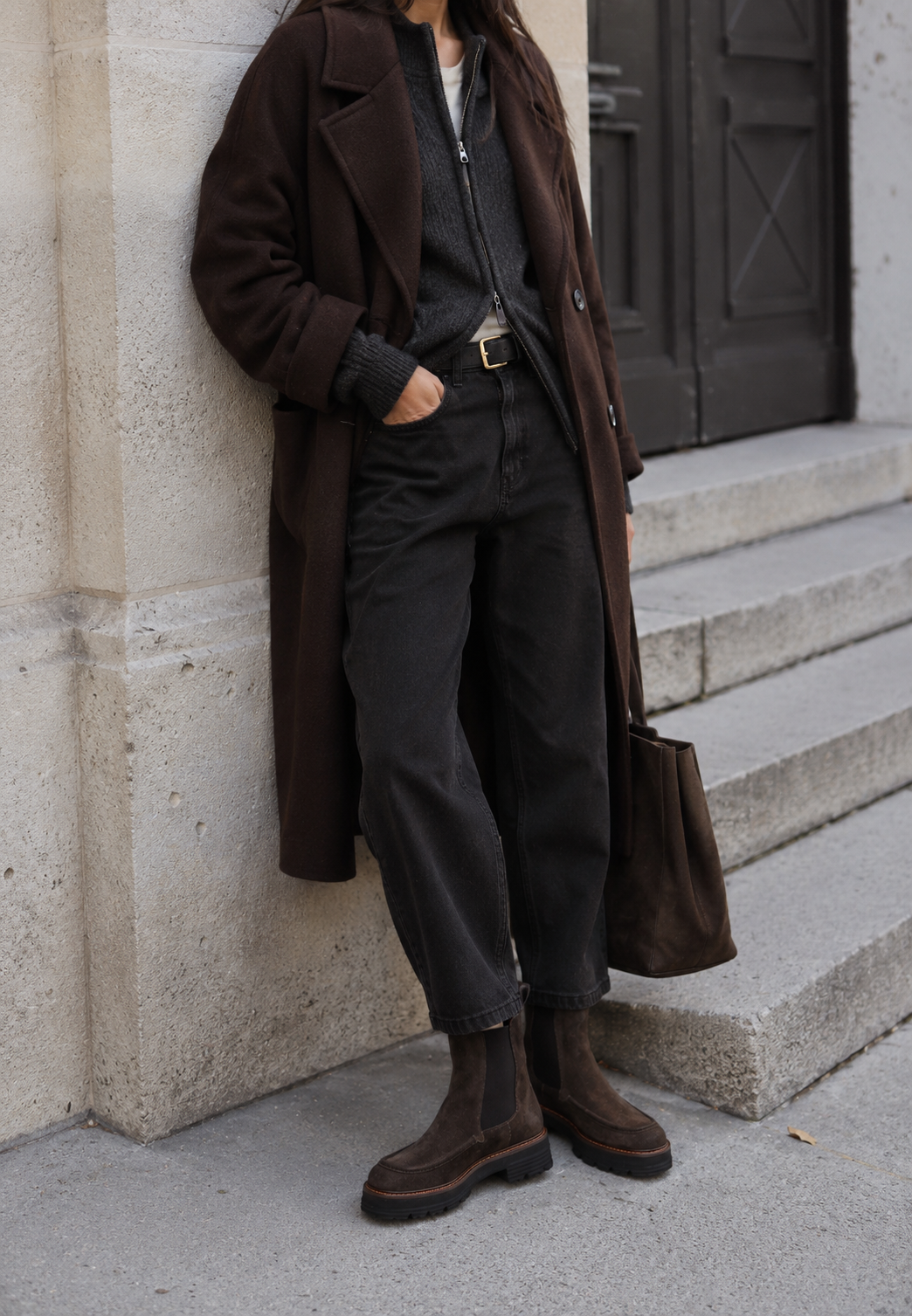 Riva støvle - Suede Mole