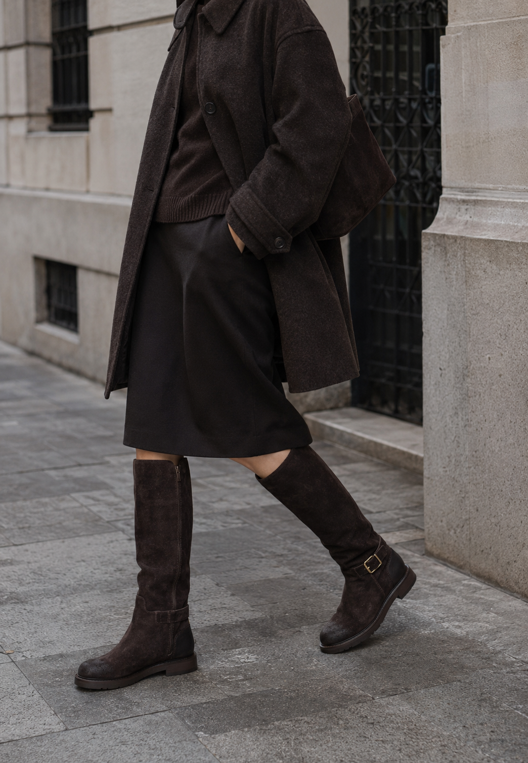 Sammy støvle - Suede Espresso