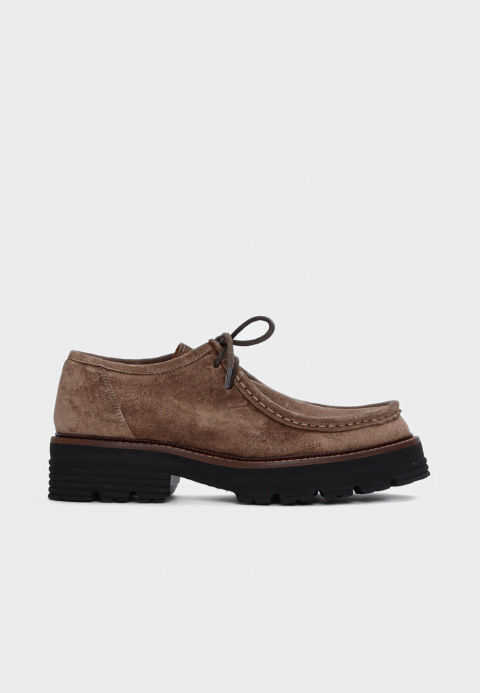 Sienna sko - Suede Taupe Brown