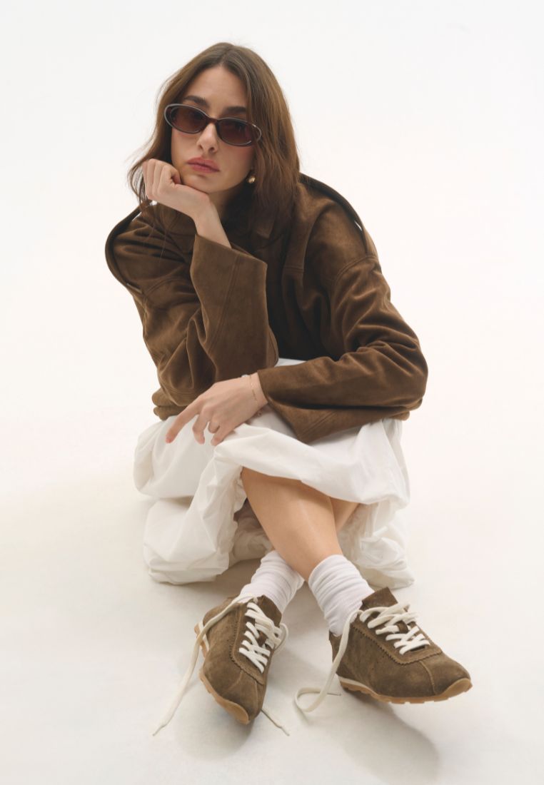 Stella sneaker - Suede Taupe