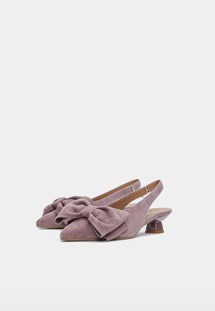 Rose slingback - Suede Rose