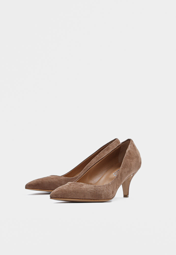 Cate pump - Suede Nougat