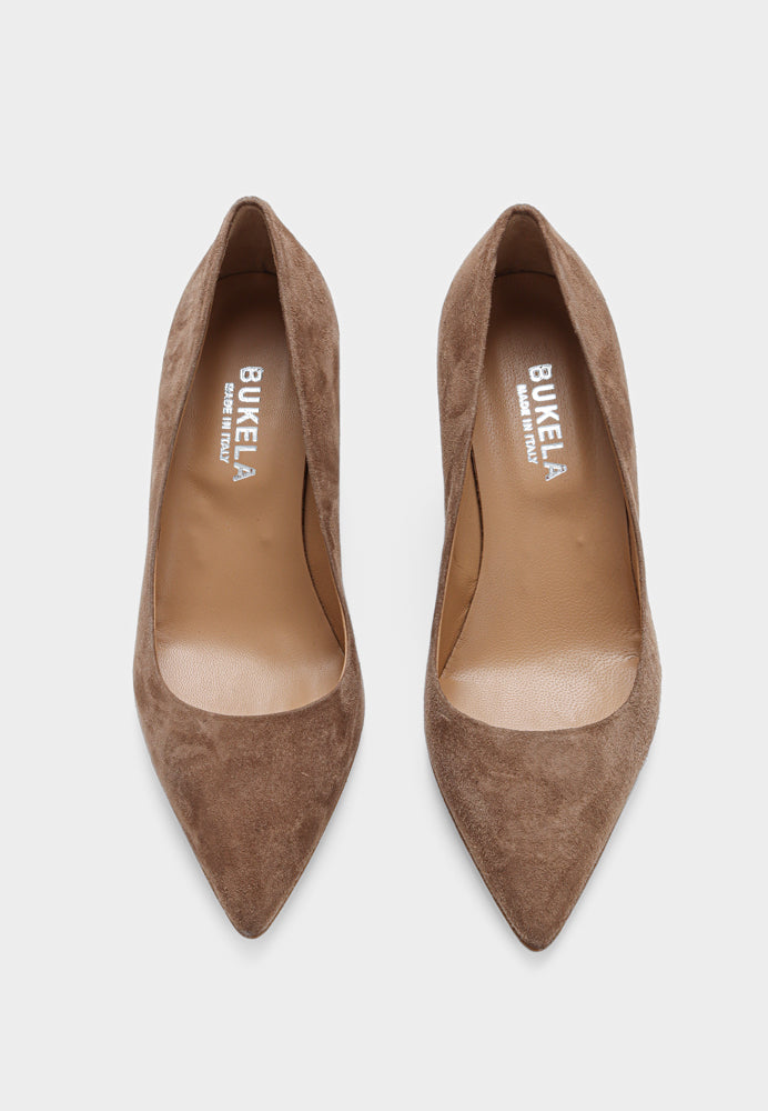 Cate pump - Suede Nougat