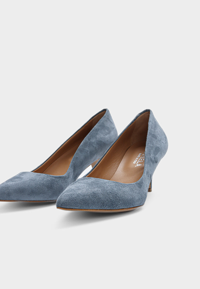 Cate pump - Suede Blue