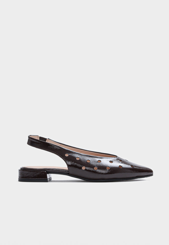 Cara 2307 slingback - Naplak Choco