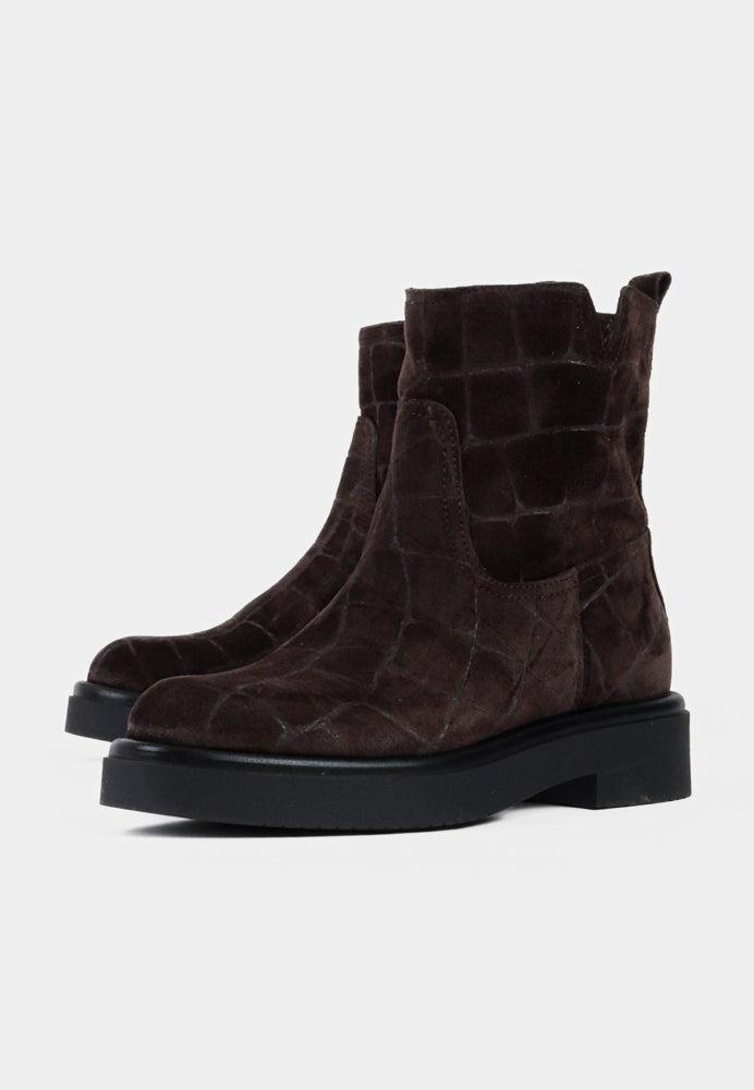 Almira støvle - Dark Brown