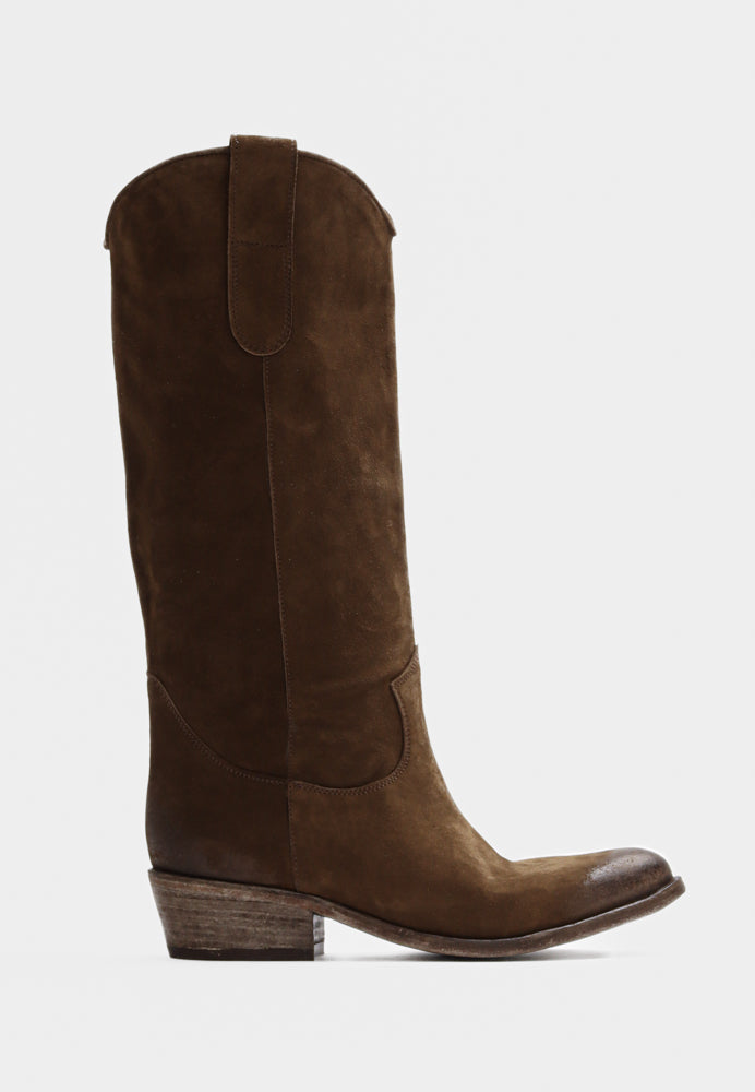 Aria støvle - Suede Wood