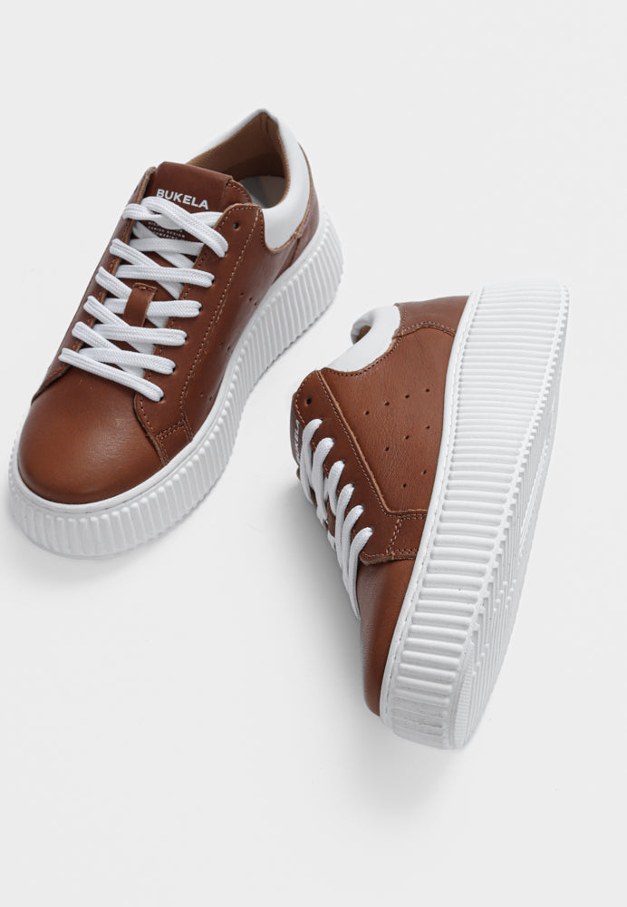 Court sneaker - Cognac