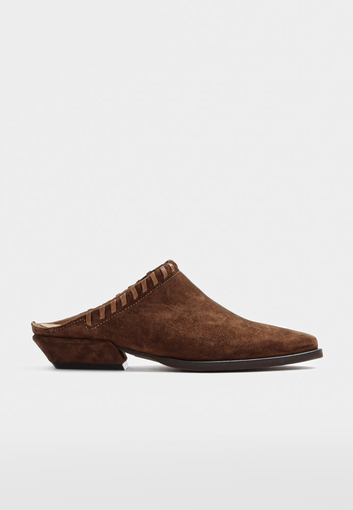 Elvie sko - Suede Cognac