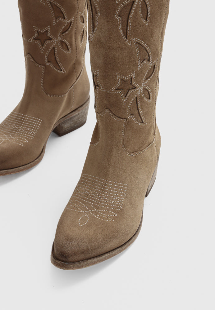 Firenze støvle - Suede Sand