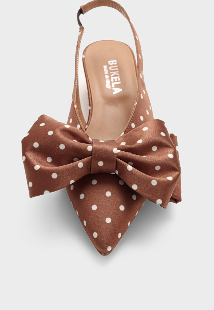 Olivia slingback - Cognac Brown