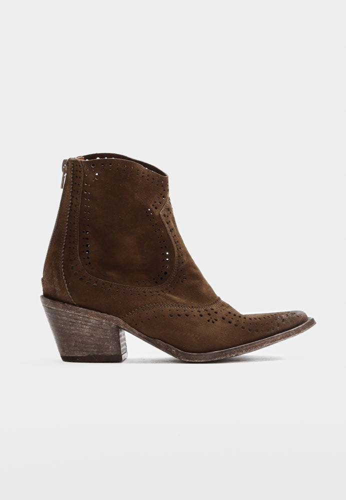 Napoli støvle - Suede Wood