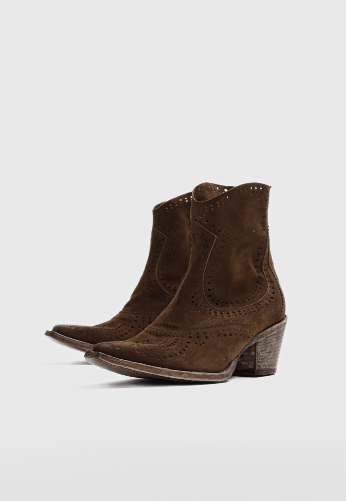 Napoli støvle - Suede Wood