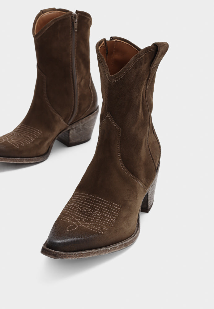Roma støvle - Suede Wood