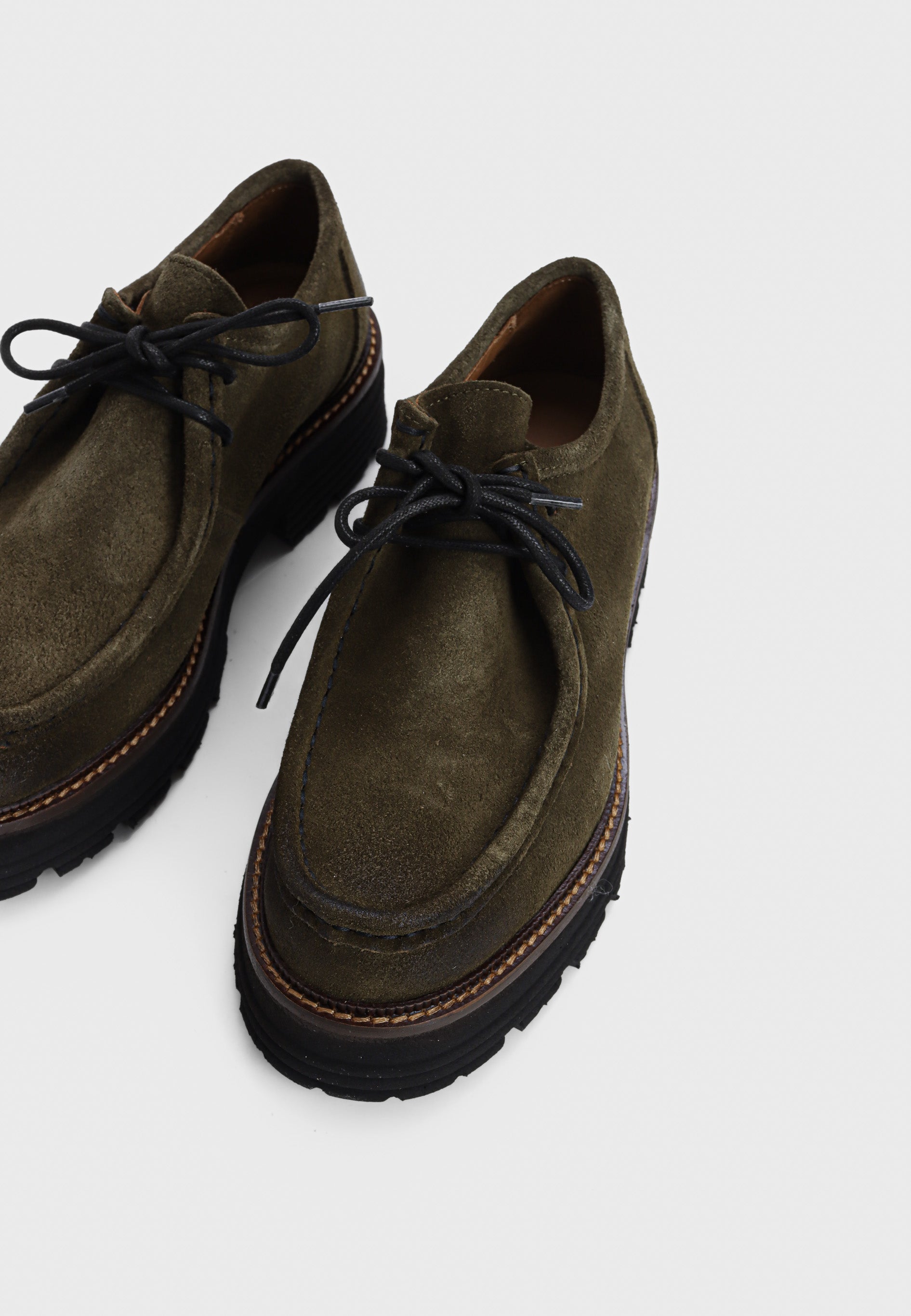 Sienna sko - Suede Military