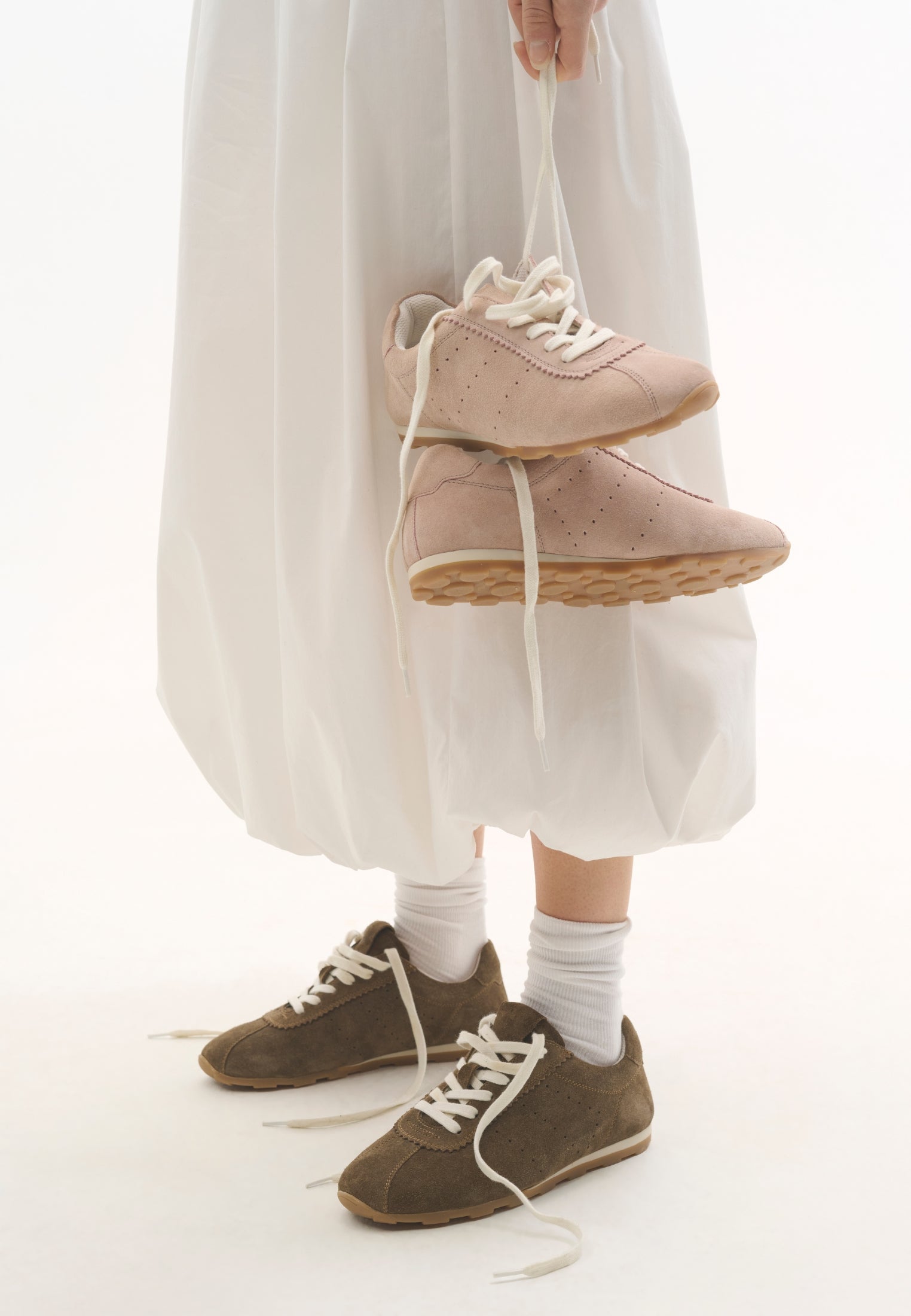 Stella sneaker - Suede Taupe