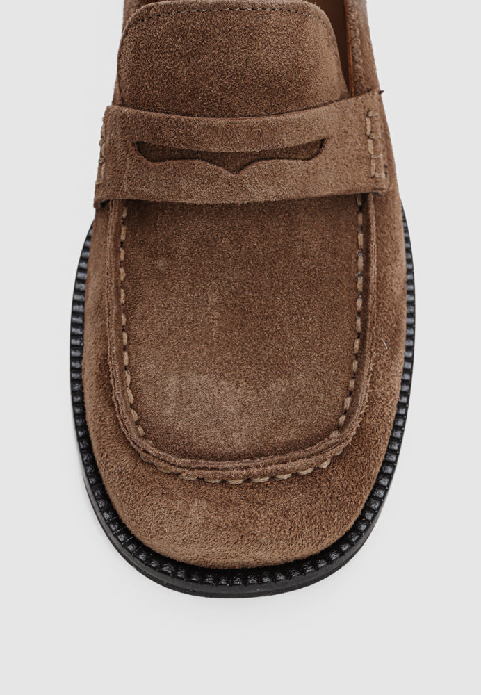 York loafer - Suede Taupe Brown