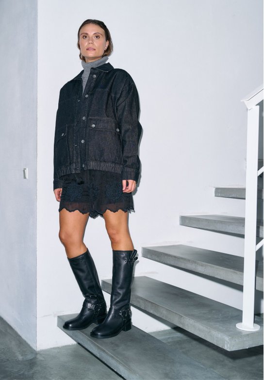 Ellie støvle - Leather Black