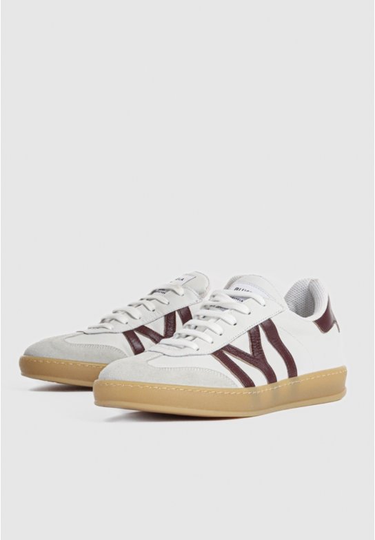 210 sneaker - White/Oxblood