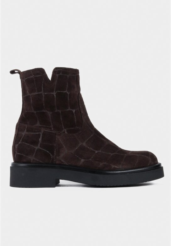 Almira støvle - Dark Brown