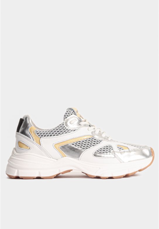 Matt sneaker - Yellow/Silver