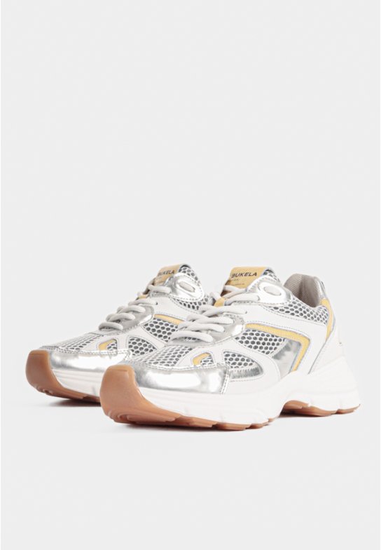 Matt sneaker - Yellow/Silver