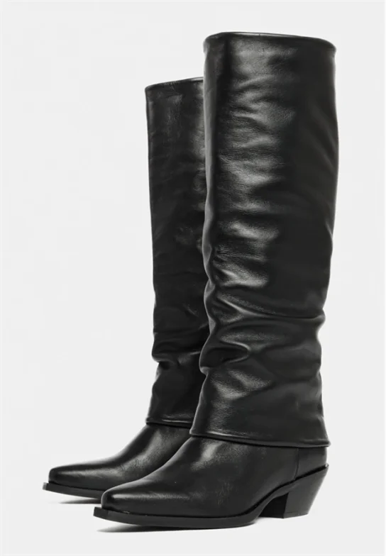 Montana støvle - Leather black