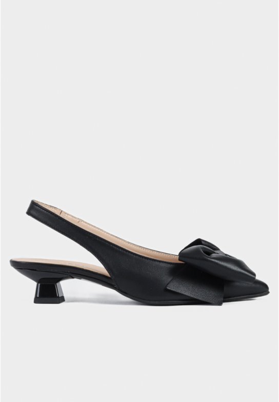Rose slingback - Black