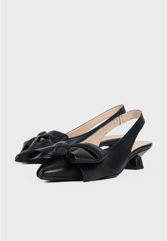 Rose slingback - Black